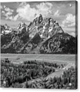 Remembering Ansel Adams, Black And White Acrylic Print