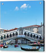 Rialto Bridge In Venice Acrylic Print