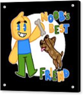 Roblox Noob with dog Roblox T-Shirt by Vacy Poligree - Pixels