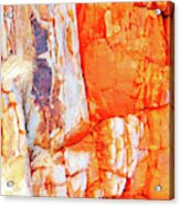 Rock Abstracts Of Ormiston Gorge #15 Acrylic Print