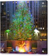 Rockefeller Center Christmas Tree Nyc Acrylic Print