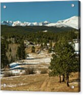 Rocky Mountain Continental Divide Above Jamestown Acrylic Print