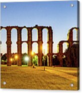 Roman Aqueduct Of Merida Complete Acrylic Print