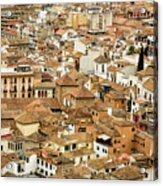 Rooftops Granada City Acrylic Print