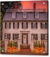 Ropes Mansion Is Ready For Halloween Acrylic Print