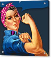 Rosie Women's Rights Pro Choice Her Body Her Choice Acrylic Print