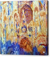 Rouen Cathedral By Claude Monet 1893 Acrylic Print