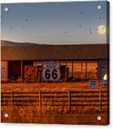 Route 66 Hay Barn Acrylic Print