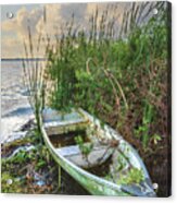 Rowboat In The Marsh Ii Acrylic Print