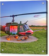 Runway Bike Park Helicopter - Springdale Arkansas Acrylic Print