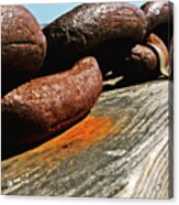 Rusted Chains Acrylic Print