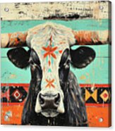 Rustic Longhorn Acrylic Print