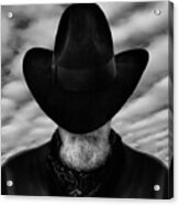 Sad Cowboy Selfie Acrylic Print
