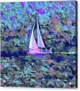 Sailing Wind And Water Acrylic Print