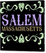 Salem Massachusetts Ouija Love Acrylic Print