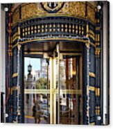 San Francisco Intercontinental Mark Hopkins Hotel Entrance Doors R1699 Acrylic Print