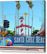 Santa Cruz Boardwalk Acrylic Print