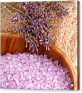 Scented Lavender Bath Salts And Aromatherapy Accessories Acrylic Print
