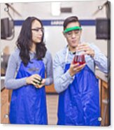 Science Lab Partners Acrylic Print