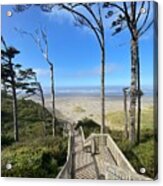 Seabrook Beach Stairs 2 Acrylic Print