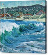 Seabright Beach Wave, 2021 Acrylic Print