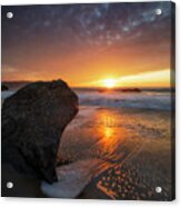 Journey Around, Beach Sunset Acrylic Print