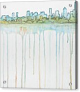 Seattle Skyline Water View Acrylic Print