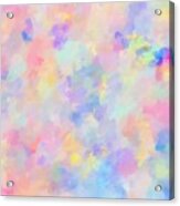 Secret Garden Colorful Abstract Painting Acrylic Print