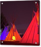 Seven Tribute Teepees Acrylic Print