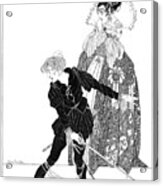 Shakespeare Hamlet Illustrations By John Austen - The Duel Acrylic Print