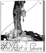Shakespeare Hamlet Illustrations By John Austen - The Rest Is Silence Acrylic Print