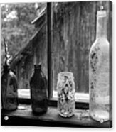 Shephard's Cabin Windowsill In Monochrome, Lyons Ranch Acrylic Print