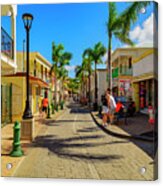 Shopping In Saint Maarten Acrylic Print