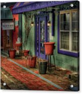 Shops In The Village Acrylic Print