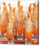 Shrimp Tempura In Marmalade Sauce Acrylic Print