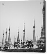 Shwe Indein Pagoda Acrylic Print