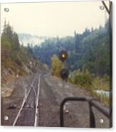 Vintage Railroad - North Valley Line, Sacrament River Acrylic Print