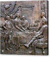Signing The Declaration Of Independence Relief At The Museum Of The American Revolution 8345 Acrylic Print