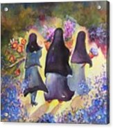 Sister Mother Mary Shopping Acrylic Print