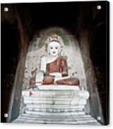 Sitting Buddha, Bagan, Myanmar Acrylic Print