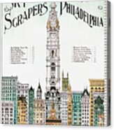Sky-scrapers Of Philadelphia Acrylic Print