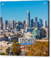Skyline Of San Francisco As Seen From Potrero Hill Acrylic Print