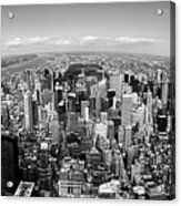Skyscrapers In A City, Manhattan, New York City, New York State, Usa Acrylic Print