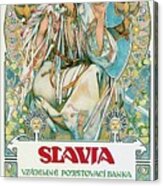 Slavia 1907 Mucha Art Nouveau Poster Acrylic Print