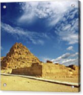 Small Egypt Pyramid In Giza Acrylic Print