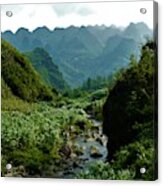 Small River In The Mountains Of Vietnam Acrylic Print