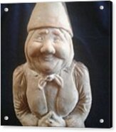 Smiling Gnome Acrylic Print