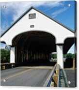 Smith Covered Bridge - Plymouth New Hampshire Usa Acrylic Print