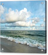 Smooth Waves On The Gulf Of Mexico Acrylic Print