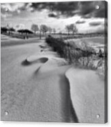 Snow Drifts In Racine Acrylic Print